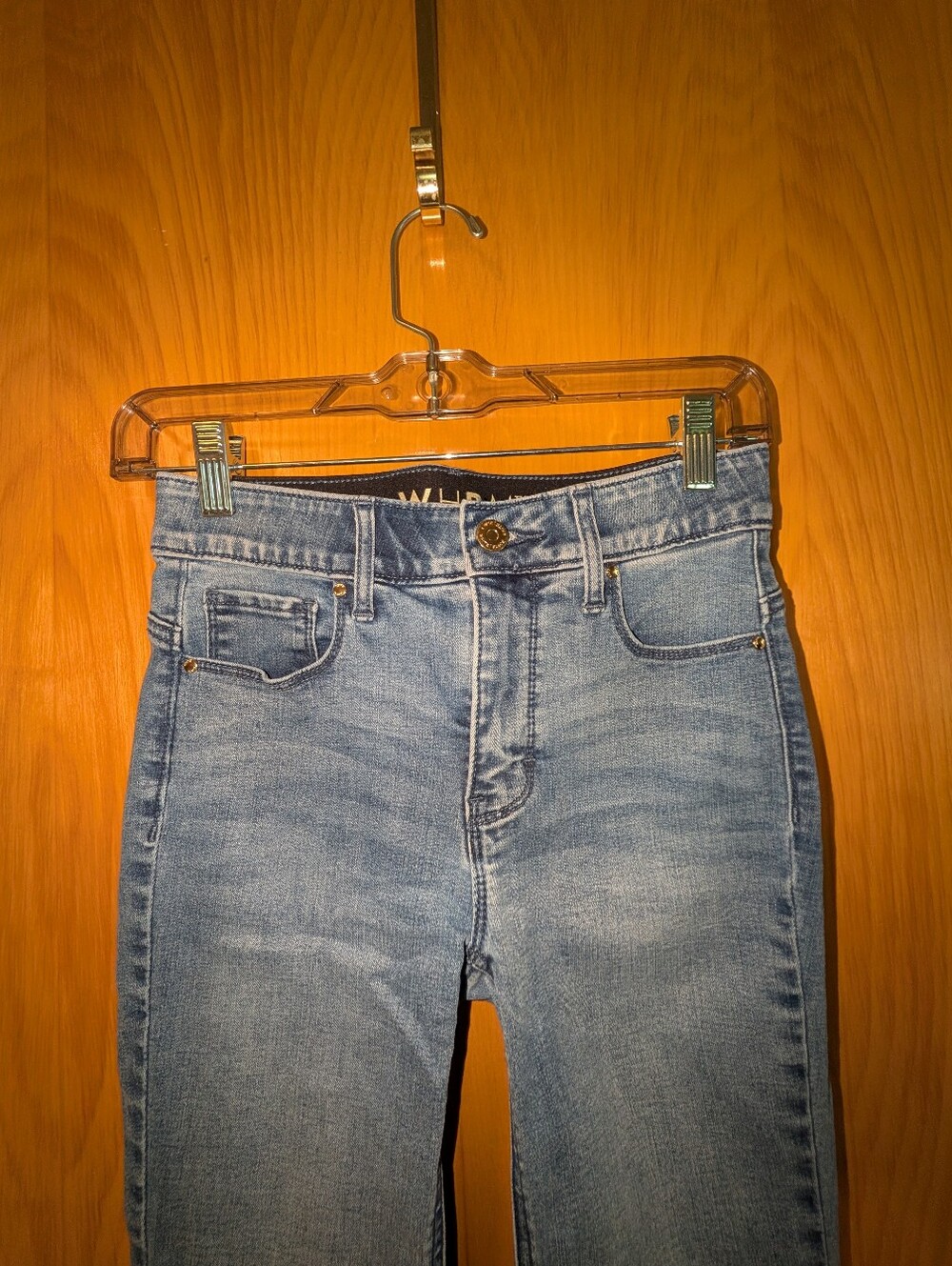 White House Black Market Blue Bootcut Stretch Jeans - Picture 2 of 5